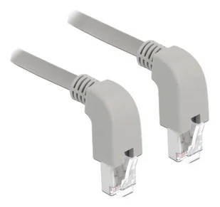 Kabel sieciowy Delock RJ45 Cat.5e SF / UTP w dół / pod kątem w dół 2m - Kable miedziane - miniaturka - grafika 1