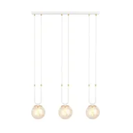 Lampy sufitowe - Emibig GLAM 3 WHITE/MIODOWY 1117/3 lampa wisząca szklane klosze GLAMOUR 1117/3 - miniaturka - grafika 1