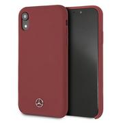 Etui i futerały do telefonów - Mercedes MEHCI61SILRE iPhone Xr czerwony/red hardcase Silicone Line - miniaturka - grafika 1