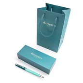 Zestawy piśmiennicze - Długopis Waterman Hémisphère zielony z torebką - miniaturka - grafika 1