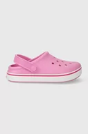 Buty dla dziewczynek - Crocs klapki dziecięce kolor różowy - miniaturka - grafika 1