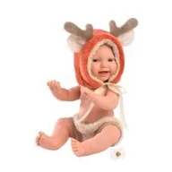 Lalki dla dziewczynek - Lalka winylowa Mini Baby Renifer 30cm Llorens - miniaturka - grafika 1