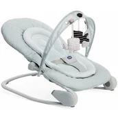 Skoczki dla dzieci - Chicco Hooplà hamak dla niemowląt od 0 miesięcy do 18 kg, huśtawka i krzesło dla niemowląt i dzieci z łukiem zabaw, regulowane oparcie i reduktor poduszki, kompaktowy - Kolor niebieski (Antiguan Sky) - miniaturka - grafika 1