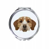 Lusterka do makijażu - Basset bretoński Lusterko Pies geometryczny - miniaturka - grafika 1