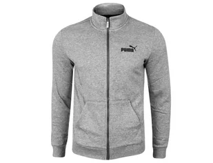 PUMA  BLUZA MĘSKA OCIEPLANA ROZPINANA ESS TRACK JACKET GREY 586694 03 - Rozmiar: S - Bluzy męskie - miniaturka - grafika 1