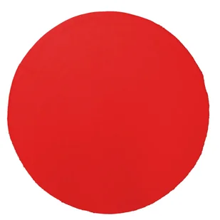 Dywan rabbit okrągły pluszowy Rabbii czerwony śr. 100 cm - Dywany - miniaturka - grafika 1