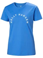 Koszulki sportowe damskie - Helly Hansen Koszulka funkcyjna "F2F Cotton Tee 2.0" w kolorze niebieskim - miniaturka - grafika 1