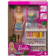Lalki dla dziewczynek - Mattel Barbie Stoisko ze smoothies z lalką # z wartością produktów powyżej 89zł! - miniaturka - grafika 1