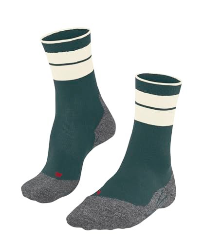 FALKE Mężczyźni Skarpety do wędrówek TK Stabilizing M So Wełna przeciw pęcherzom grube 1 Para, Zielony Peacock 7373, 44-45