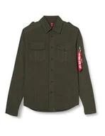 Koszulki męskie - ALPHA INDUSTRIES Basic Shirt Slim Koszulka męska, 136-greyblack, XXL - miniaturka - grafika 1