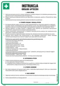 Instrukcje stanowiskowe BHP - DD005 INSTRUKCJA OBSŁUGI APTECZKI, FN - FOLIA SAMOPRZYLEPNA; (245X350MM) - miniaturka - grafika 1