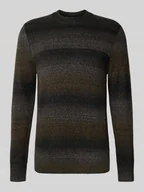 Swetry męskie - Sweter z dzianiny z okrągłym dekoltem - miniaturka - grafika 1