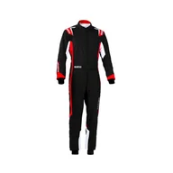 Odzież do sportów motorowych - Kombinezon kartingowy Sparco THUNDER MY20 czarno-czerwony (CIK-FIA) - XL - miniaturka - grafika 1