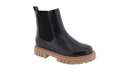 TOM TAILOR Kids Dziewczęce 6370400003 botki, Czarny Dksand, 35