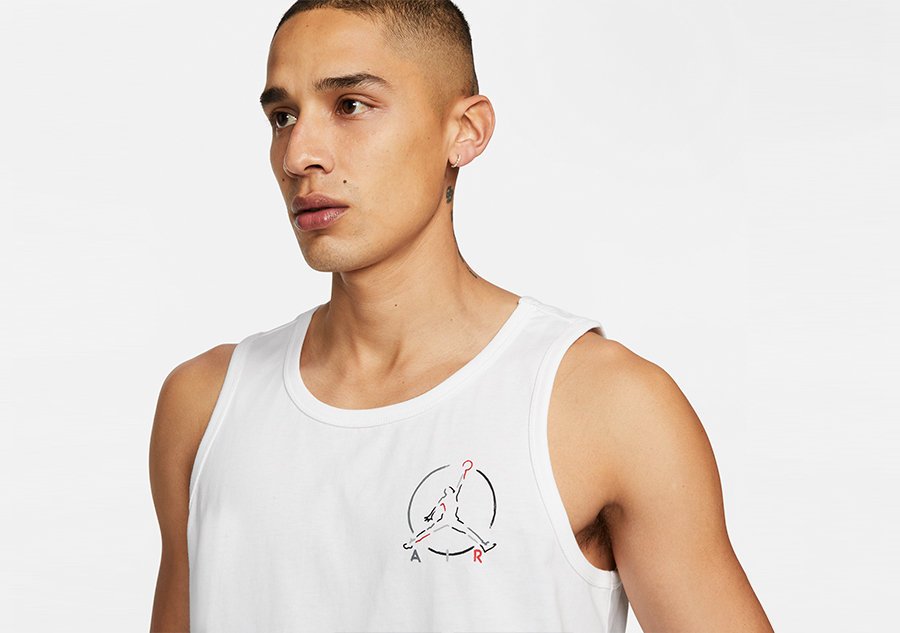 Nike Air Jordan Brand Jumpman Air Tank White