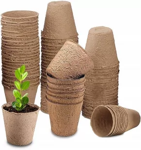 Doniczki torfowe okrągłe 5 5 x 5 cm 22 szt. - Donice - miniaturka - grafika 1