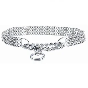 Chaba obroża metalowa potrójna 3/60 cm - Obroże dla psów - miniaturka - grafika 1