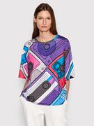 Koszulki i topy damskie - Ice Play T-Shirt 22I U2M0 F102 6324 S741 Kolorowy Relaxed Fit - miniaturka - grafika 1