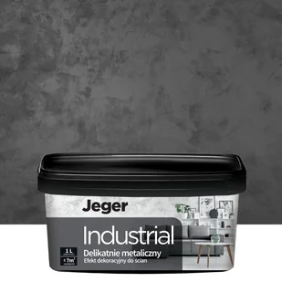 Powłoka dekoracyjna INDUSTRIAL Bazalt Efekt metalowy JEGER - Tynki - miniaturka - grafika 1