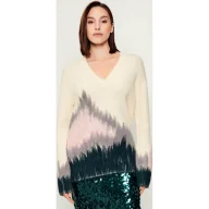 Swetry damskie - Patrizia Pepe Wełniany sweter Oversize fit - miniaturka - grafika 1