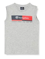 Koszulki i topy damskie - Champion Boy's Legacy Graphic Shop S/L Tank Top, jasny melanż szary, 3-4 lata - miniaturka - grafika 1