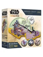 Puzzle - Trefl 160-częściowe drewniane puzzle "Star Wars - Yoda and Mandalorian" - 10+ - miniaturka - grafika 1