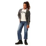 Swetry damskie - Garcia Kids Dziewczęcy kardigan Knit kurtka z dzianiny, ciemny szary melee, 152/158 - miniaturka - grafika 1