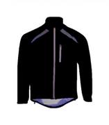 Kurtki męskie - Męska kurtka do biegania Roxx Cycling Waterproof Jacket | BLACK  High Visib L - miniaturka - grafika 1