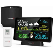 Stacje pogodowe - Stacja pogodowa pogody bezprzewodowa Feegar Rain 7,5" Barometr Deszczomierz - miniaturka - grafika 1