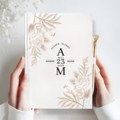 Planery - PLANER ślubny Organizer Dla Panny Młodej Listki Boho - miniaturka - grafika 1