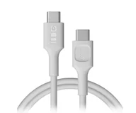 Kable USB - Kabel USB-C 1,2m 100W Greencell PowerFlex Szybkie Ładowanie PD Snow White - miniaturka - grafika 1
