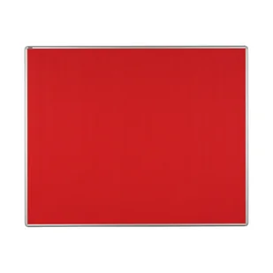 ekoTAB Tablica tekstylna ekoTAB w aluminiowej ramie, 150x120 cm, czerwona 535114 - Tablice i flipcharty - miniaturka - grafika 1