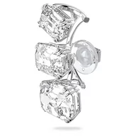 Koszulki i topy damskie - SWAROVSKI Swarovski Millenia kolczyk mankiet, stopniowane kryształy, biały, rodowany - miniaturka - grafika 1