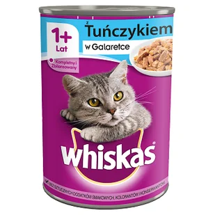 Whiskas Puszka Tuńczyk w Galarecie 400g - Mokra karma dla kotów - miniaturka - grafika 5