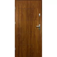 Drzwi zewnętrzne - Drzwi zewnętrzne TYTAN pełne złoty dąb 90 lewe RADEX - miniaturka - grafika 1