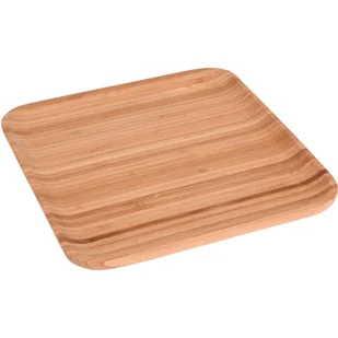 EH Excellent Houseware Taca do serwowania owoców 24x24 cm bambusowa 784230560 - Tace i patery - miniaturka - grafika 1