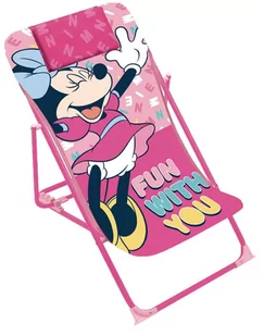Disney Myszka Minnie Leżak Krzesło Leżaczek Dzieci - Leżaki ogrodowe - miniaturka - grafika 1