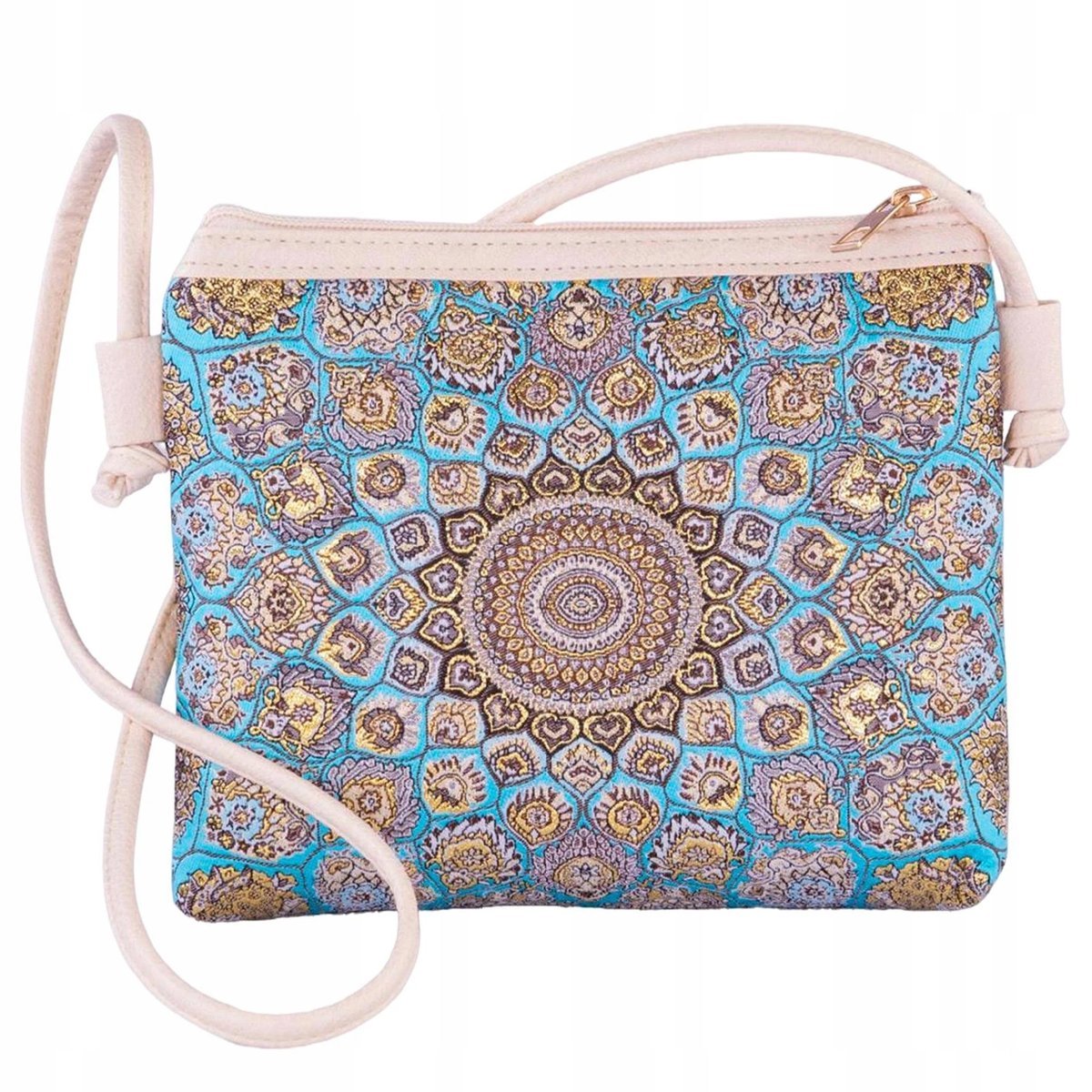 Torebka Damska Mała Na Ramię Crossbody Ekoskóra Orientalna Turecka Etniczna