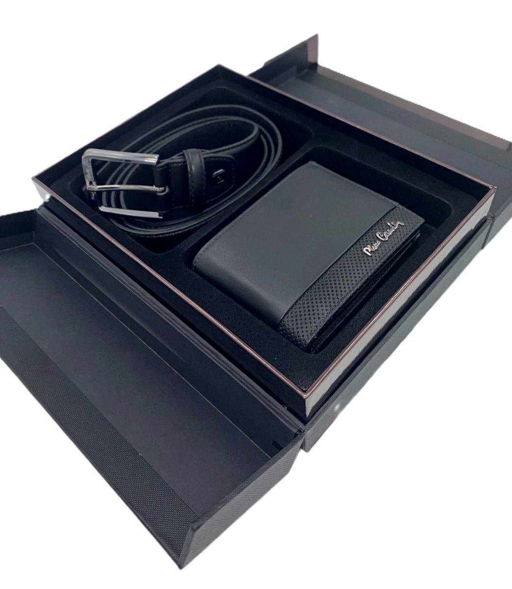 Portfel Męski Pasek Pierre Cardin Zestaw Prezentowy w Gustownym Pudełku