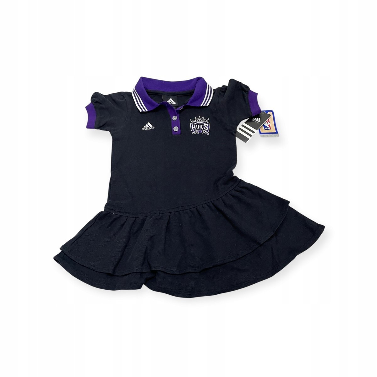 Sukienka dziewczęca z krótkim rękawem Adidas Sacramento Kings NBA 5/6 lat