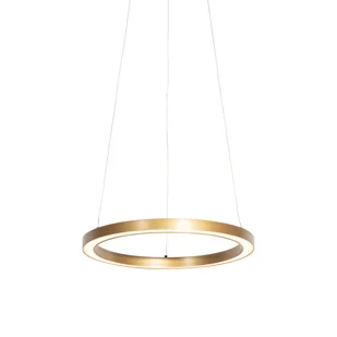 QAZQA Professional Złota lampa wisząca 40 cm w komplecie z LED o 3 stopniowym ściemnianiu - Girello - Lampy sufitowe - miniaturka - grafika 1