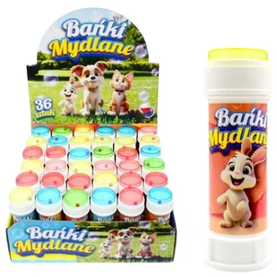 Schemat Bańki Mydlane Zwierzaki MIX 1 Sztuka 60ml - Kosmetyki kąpielowe dla dzieci - miniaturka - grafika 1