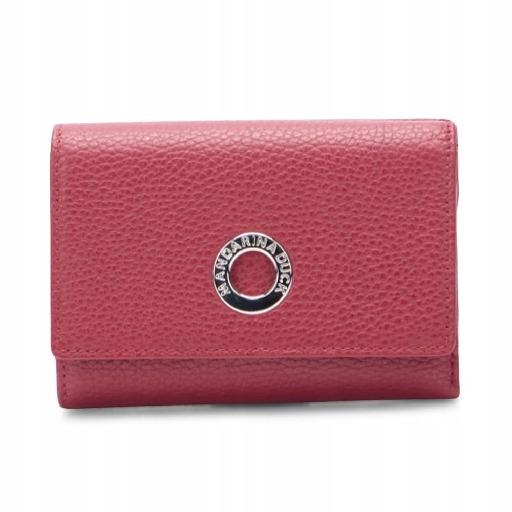 MANDARINA DUCK Damski Portfel Skórzany Mellow Akcesoria Podróżne Grape