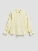 Moda i Uroda OUTLET - Reserved - Koszula z lnem - jasnożółty - miniaturka - grafika 1