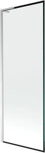 Mexen Next L parawan nawannowy 1-skrzydłowy 70 x 150 cm, czarny wzór, chrom - 895-070-000-03-70-01 - Parawany nawannowe - miniaturka - grafika 1