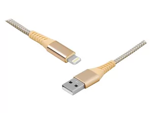 Kabel Usb - Micro Usb 2M Złoty Ltc Oplot - Kable USB - miniaturka - grafika 1