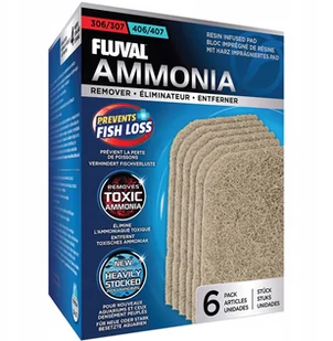 Fluval Wkład redukujący związki azotowe Ammonia Remover 307/407, 6szt./op. - Filtry akwariowe i akcesoria - miniaturka - grafika 1