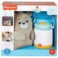 Maskotki i pluszaki - Fisher Price Uspokajacz Miś ze świetlikami 3w1 GRR00 - miniaturka - grafika 1