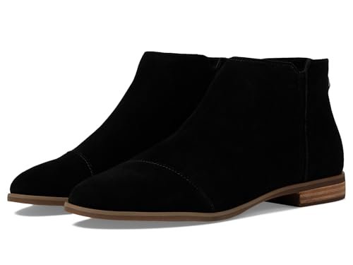 TOMS Damskie botki Rylie, czarny zamsz, 38 EU, Czarny zamsz, 38 EU