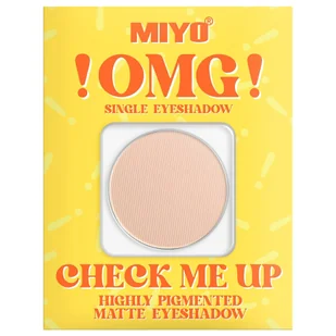 MIYO - !OMG! - Check Me Up - Highly Pigmented Matte Eyeshadow - Magnetyczny cień do powiek - Matowy - 1,3 g - 02 PUDDING - Cienie do powiek - miniaturka - grafika 2